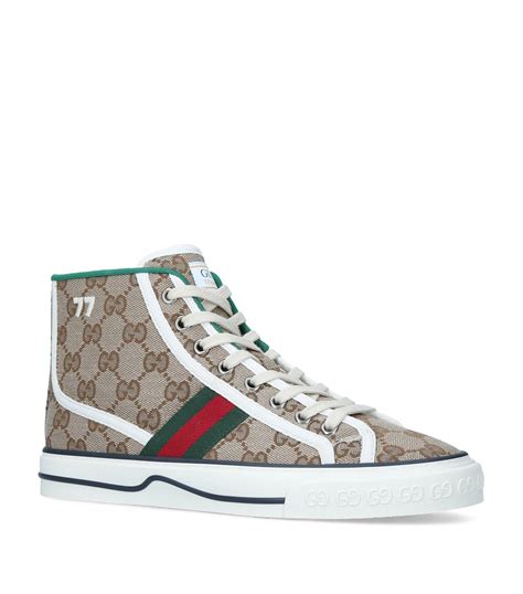 cheap gucci high top shoes|gucci high top sneakers beige.